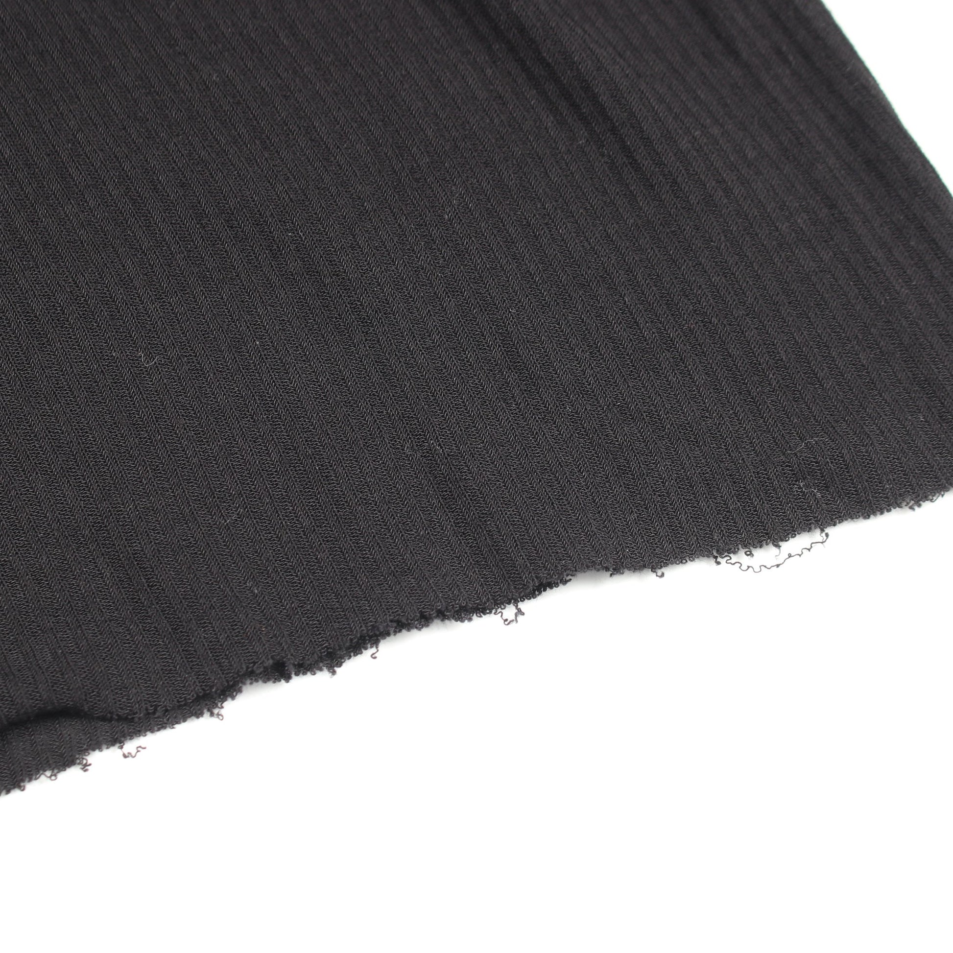 リブ ロングスリーブ 長袖Tシャツ ビスコース ブラック リックオウエンス トップス Rick Owens