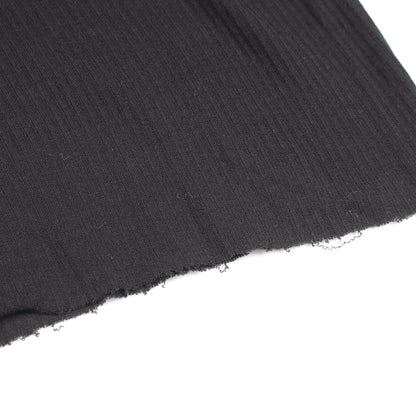 リブ ロングスリーブ 長袖Tシャツ ビスコース ブラック リックオウエンス トップス Rick Owens