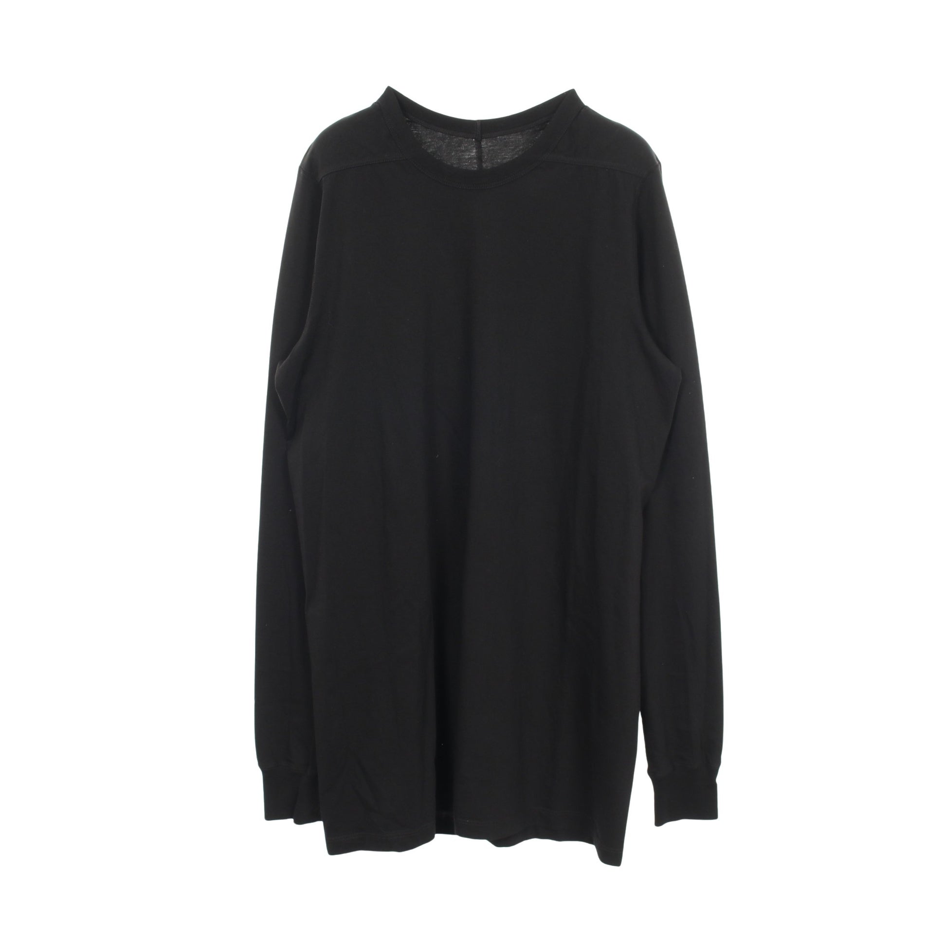 クルーネック 長袖Tシャツ コットン ブラック リックオウエンス トップス Rick Owens