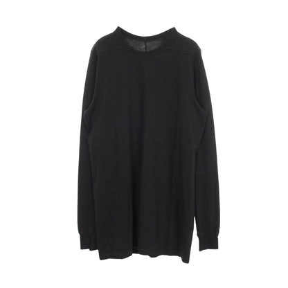 クルーネック 長袖Tシャツ コットン ブラック リックオウエンス トップス Rick Owens