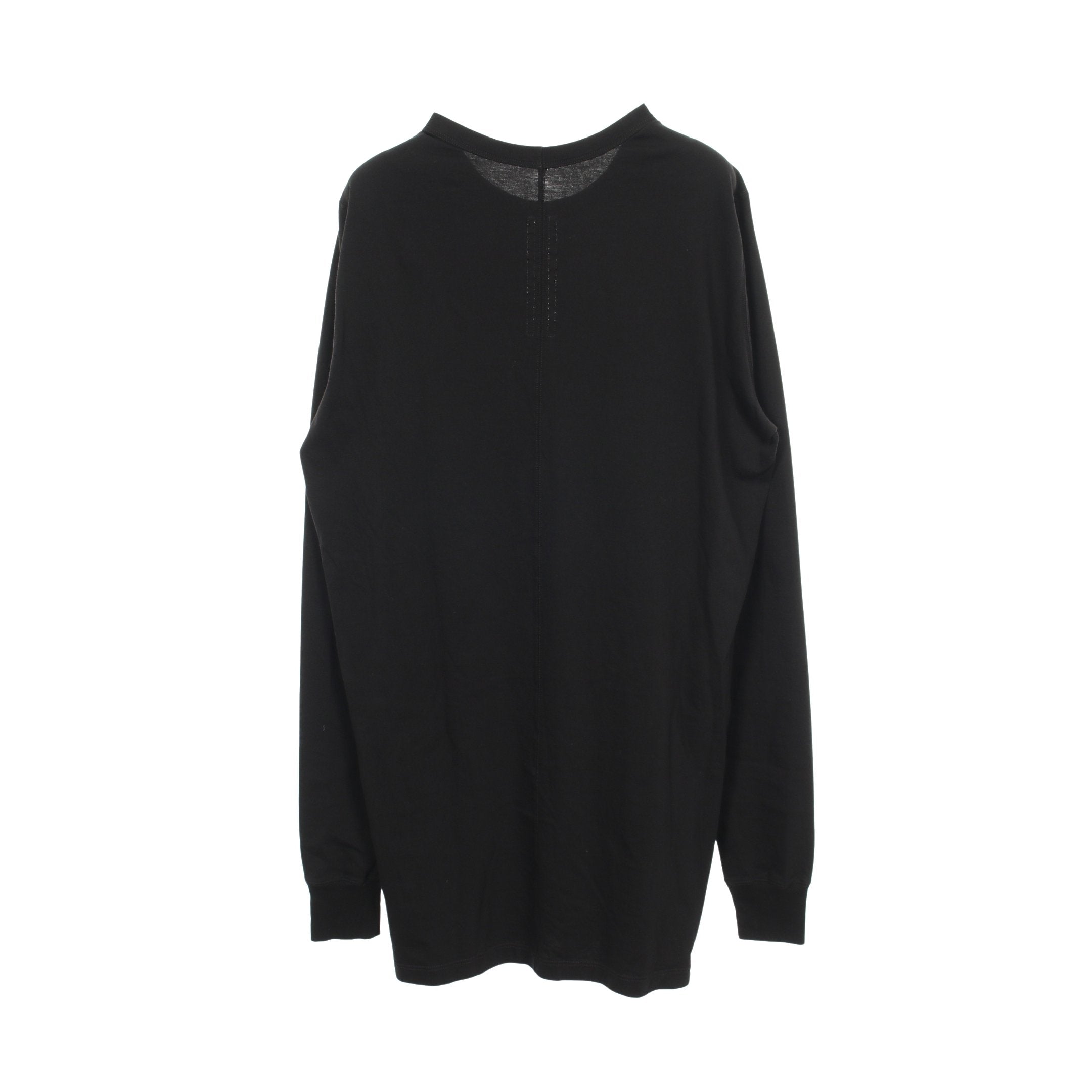 Rick Owens 長袖カットソー ブラック クルーネック 長袖Tシャツ コットン ブラック リックオウエンス – RECLO