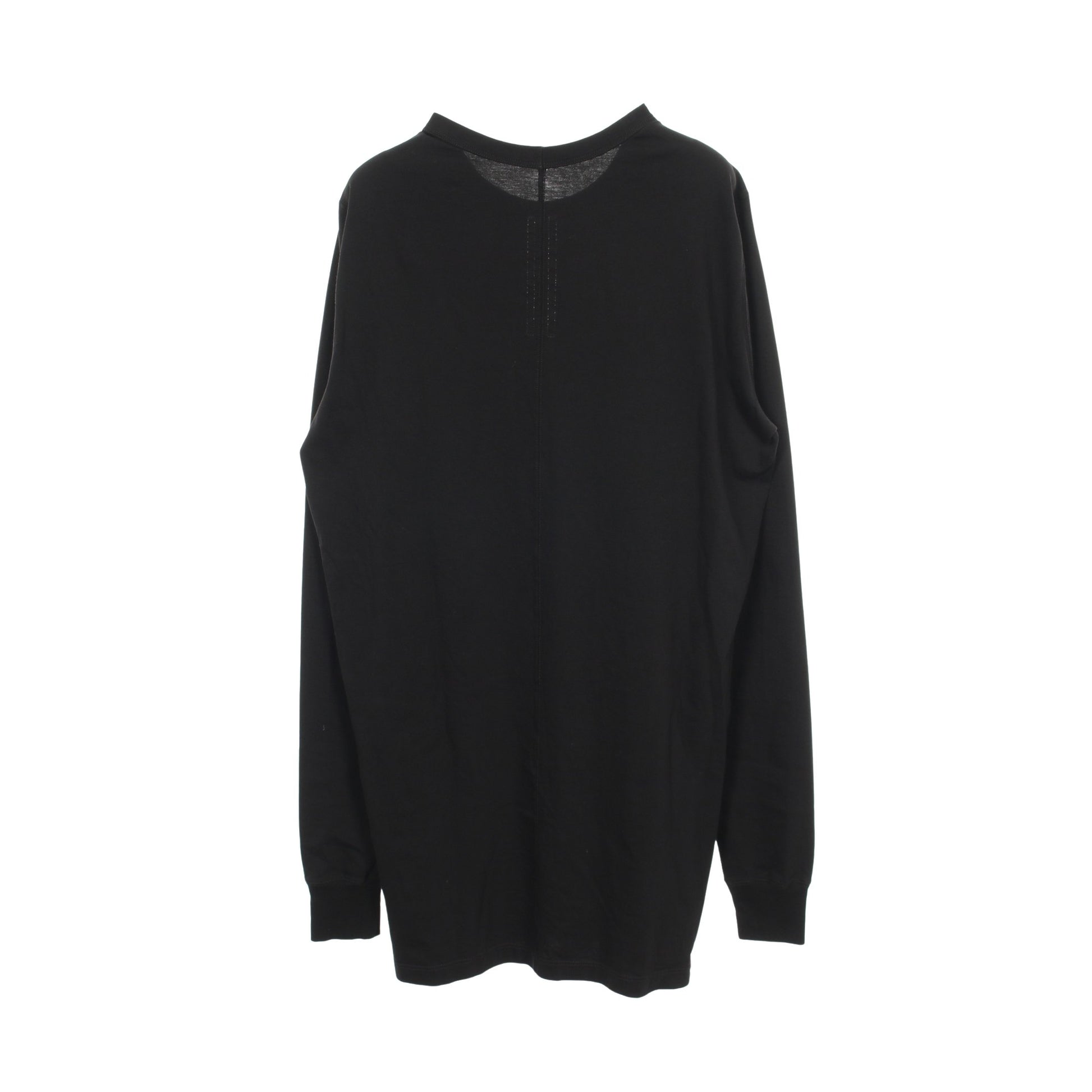 クルーネック 長袖Tシャツ コットン ブラック リックオウエンス トップス Rick Owens