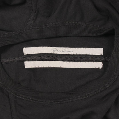 クルーネック 長袖Tシャツ コットン ブラック リックオウエンス トップス Rick Owens
