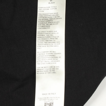 クルーネック 長袖Tシャツ コットン ブラック リックオウエンス トップス Rick Owens
