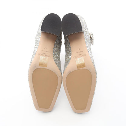 MYAN 45 ビジュー アンクル ブーツ グリッター シルバー ジミーチュウ シューズ JIMMY CHOO