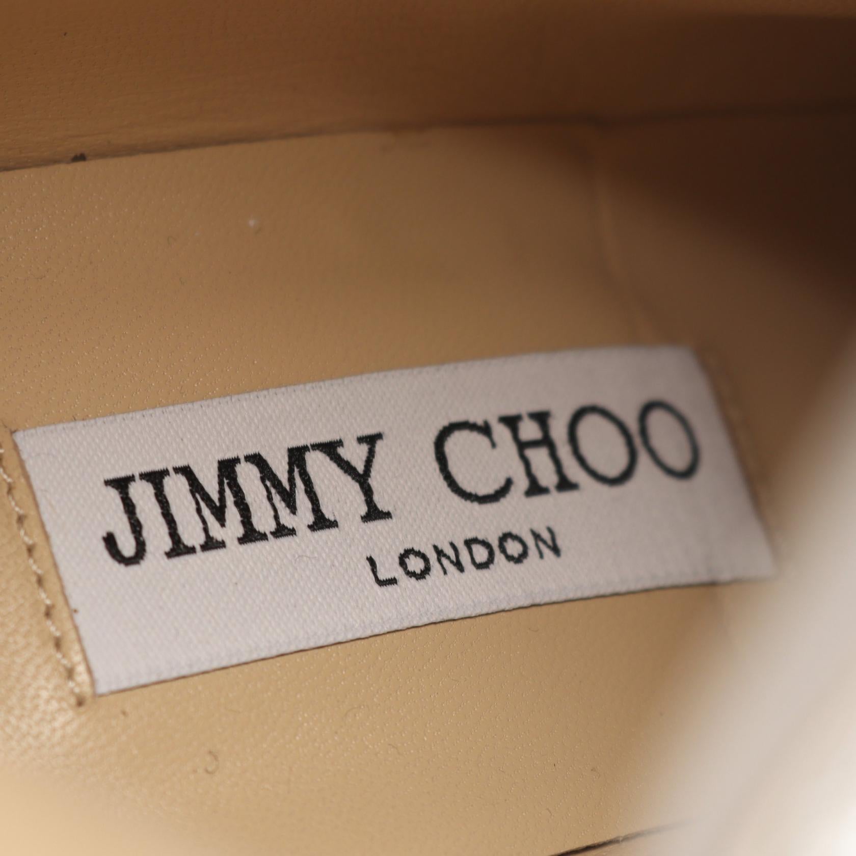 MYAN 45 ビジュー アンクル ブーツ グリッター シルバー ジミーチュウ シューズ JIMMY CHOO