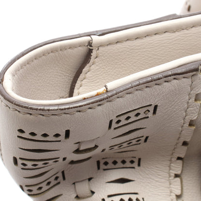 フラワーバッグ ショルダーバッグ レザー ホワイト トッズ バッグ TOD'S