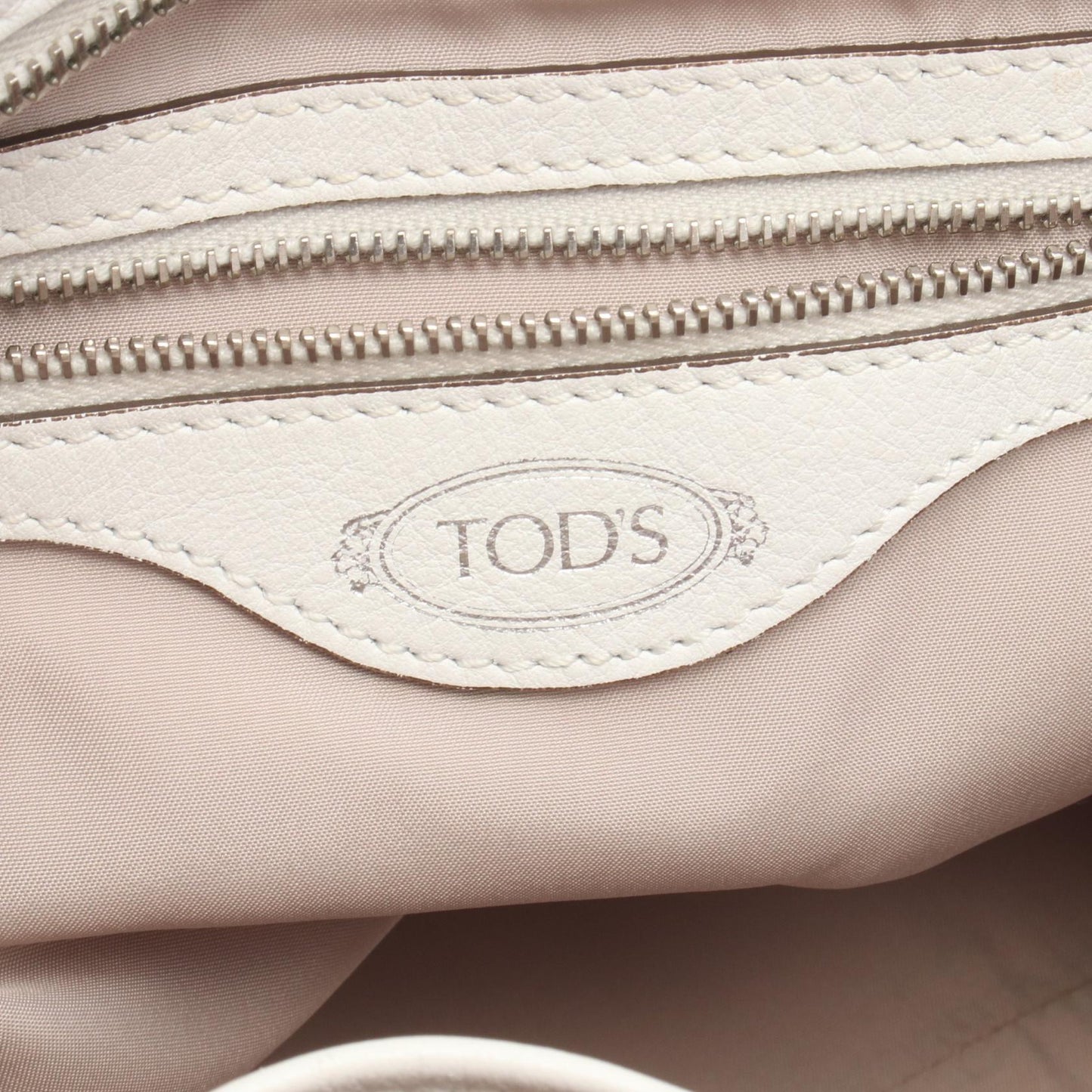フラワーバッグ スタッズ ショルダーバッグ レザー ホワイト トッズ バッグ TOD'S