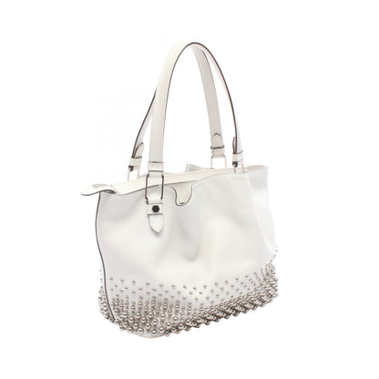 フラワーバッグ スタッズ ショルダーバッグ レザー ホワイト トッズ バッグ TOD'S