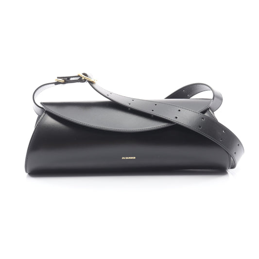 CANNOLO グランデ ショルダーバッグ レザー ブラック ジルサンダー