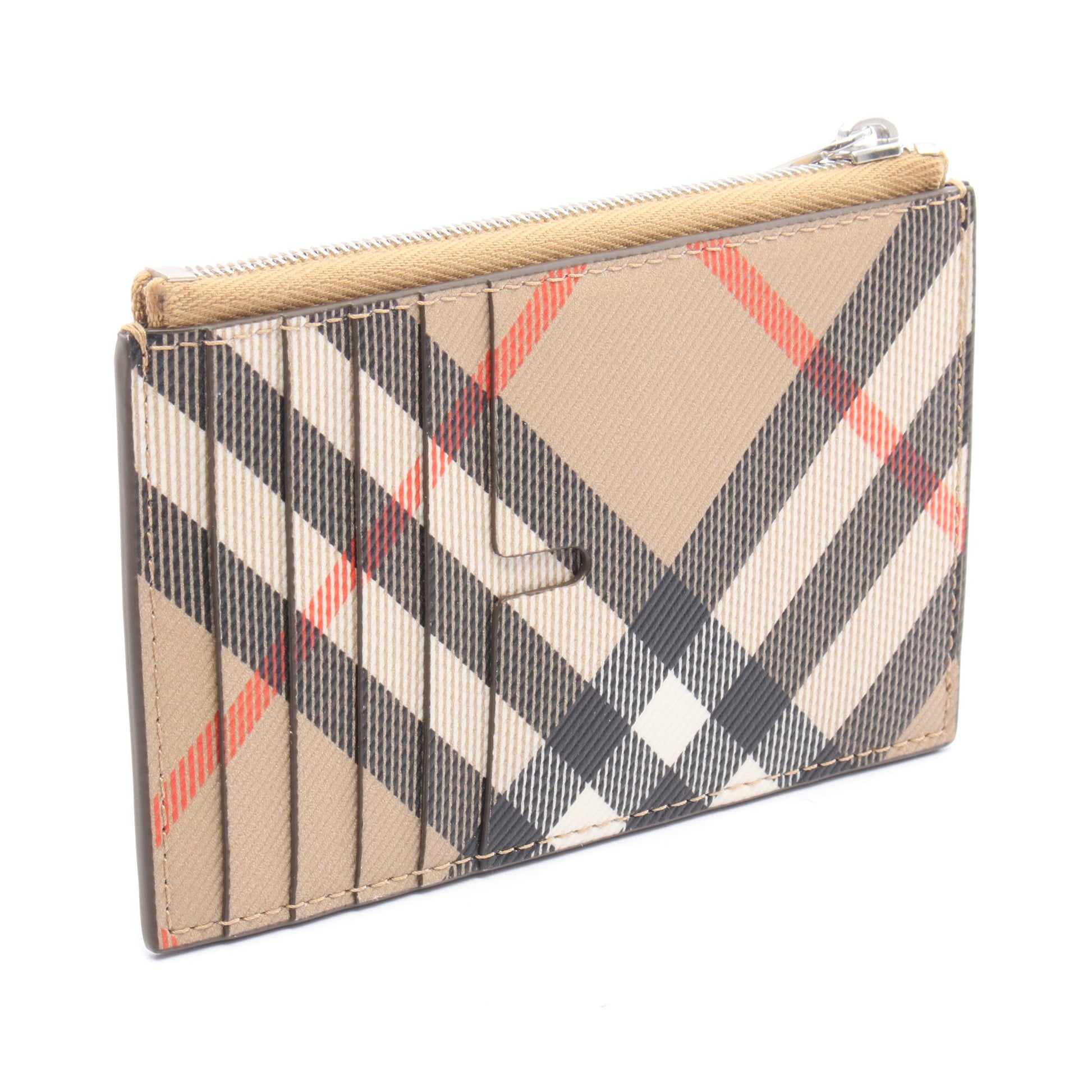 カードケース コインケース チェック PVC ベージュ マルチカラー バーバリー 財布・小物 BURBERRY