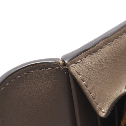 FFダイヤモンド 二つ折り長財布 レザー グレーベージュ グレーブラウン フェンディ 財布・小物 FENDI