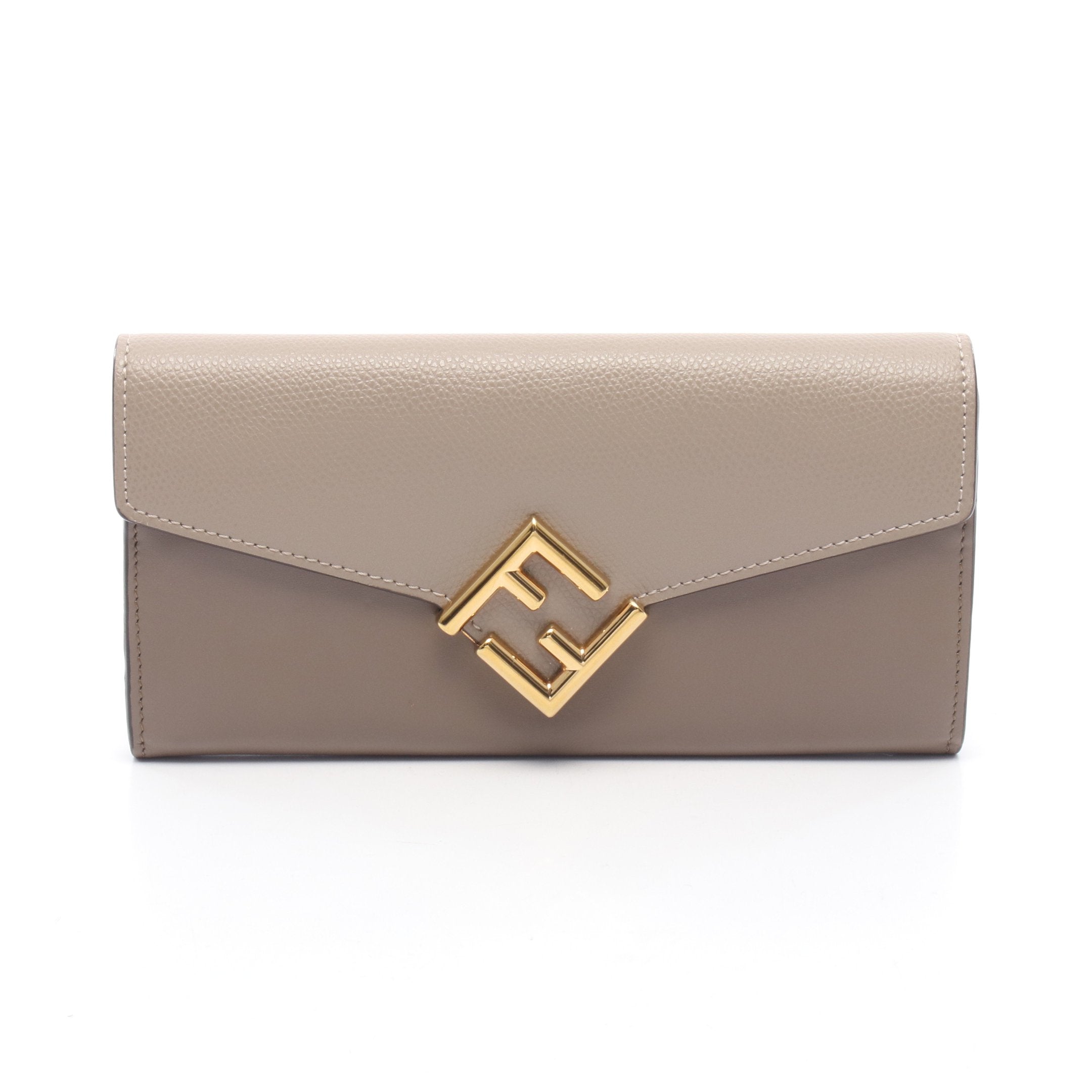 FENDI 8M0308 ピーカブ 長財布 レザー グレージュ べっ甲柄 ウォレット 2つ折り グレー ベージュ フェンディ フェンディ FENDI セレリア ピーカブー 二つ折り財布 レザー 8M0438