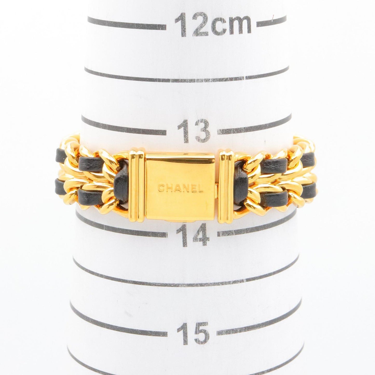 プルミエール S レディース 腕時計 クオーツ GP レザー ブラック シャネル