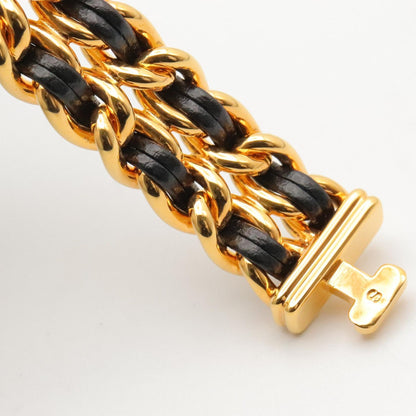 プルミエール S レディース 腕時計 クオーツ GP レザー ブラック シャネル