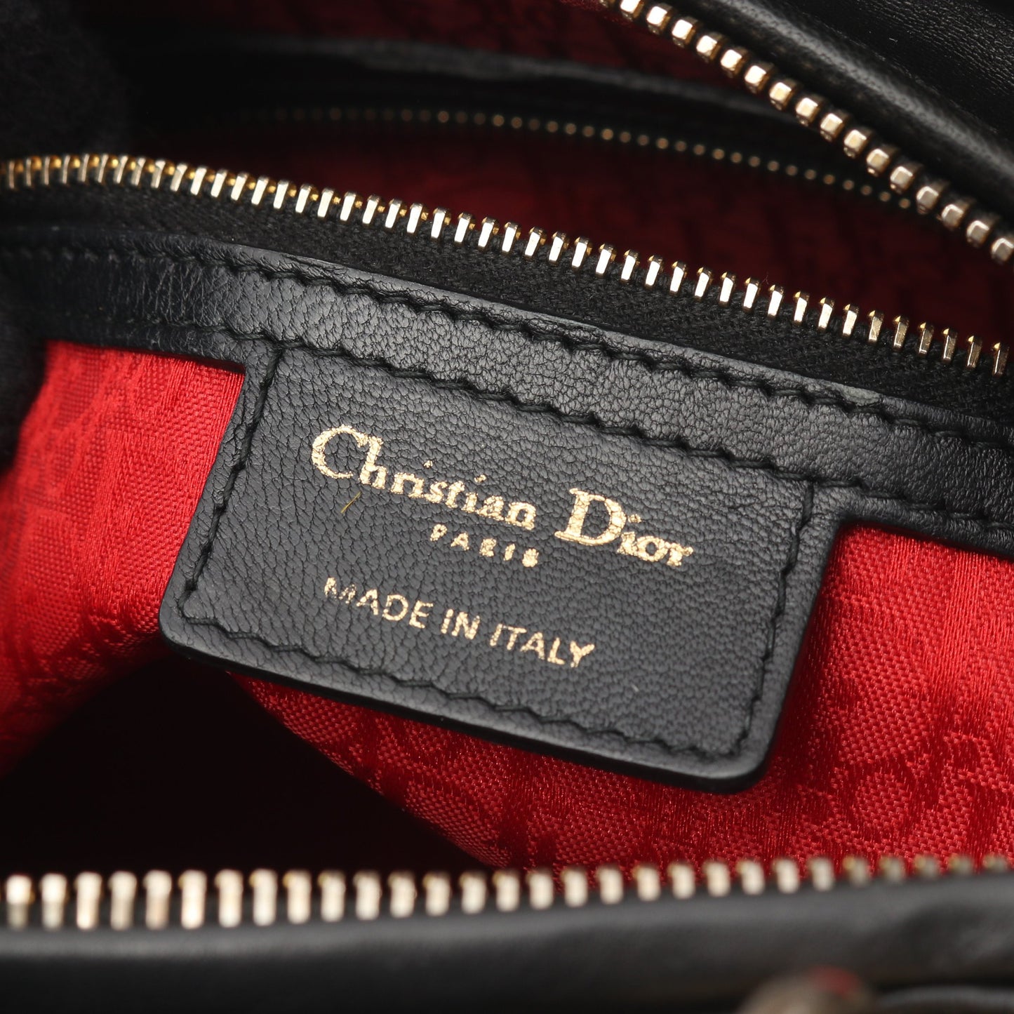 レディディオール ラージ カナージュ ハンドバッグ レザー ブラック 2WAY クリスチャンディオール バッグ Christian Dior
