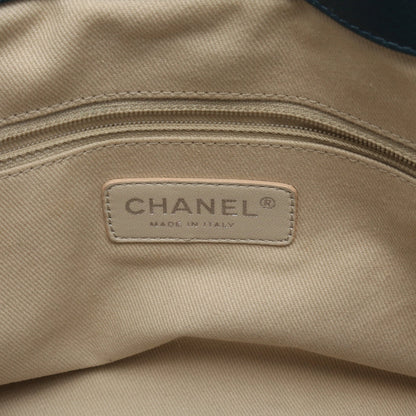 マトラッセ チェーンショルダーバッグ チェーントートバッグ キャビアスキン ブルー シルバー金具 シャネル バッグ CHANEL