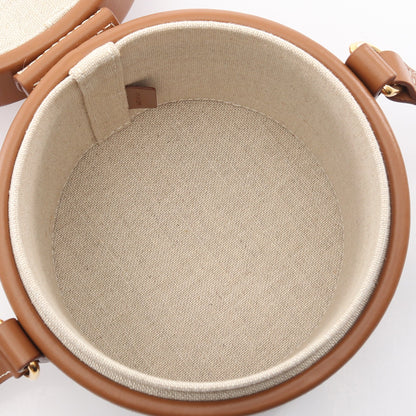 SMALL TAMBOUR タンブール トリオンフ ショルダーバッグ キャンバス レザー アイボリー レッド ライトブラウン セリーヌ バッグ CELINE