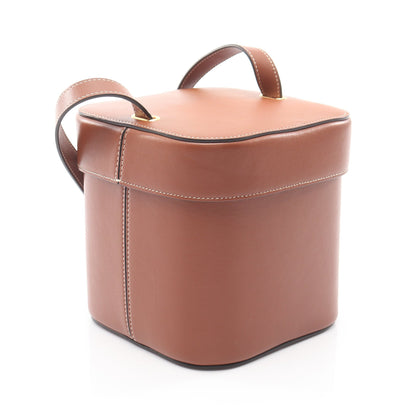 キュイルトリオンフ ミディアム ボックス ショルダーバッグ レザー ブラウン セリーヌ バッグ CELINE