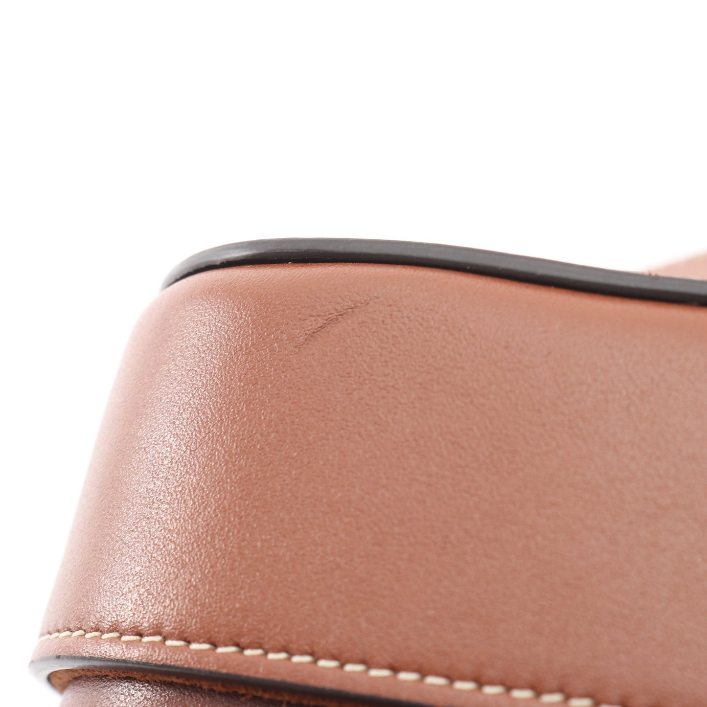 キュイルトリオンフ ミディアム ボックス ショルダーバッグ レザー ブラウン セリーヌ バッグ CELINE