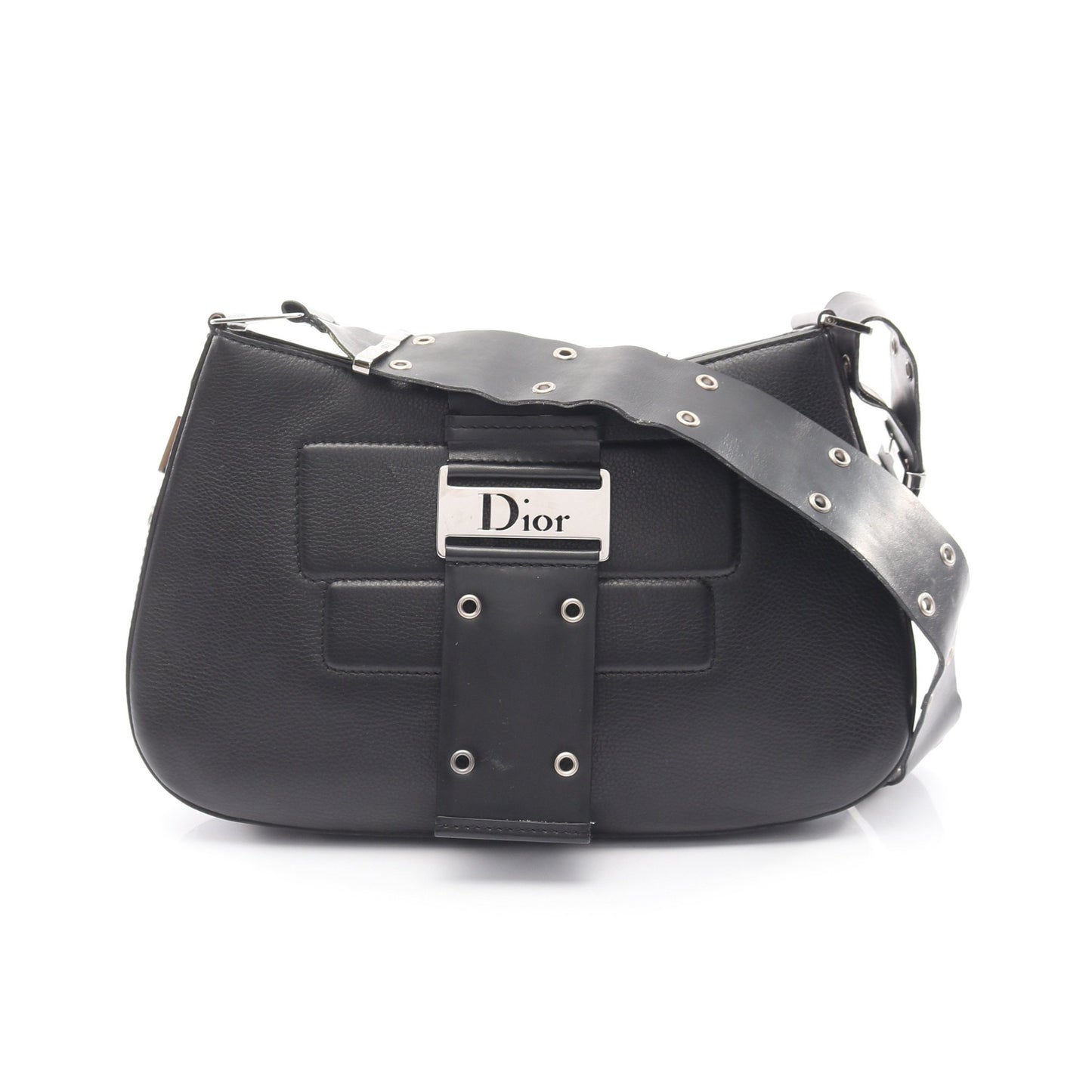 ストリートシック ショルダーバッグ レザー ブラック クリスチャンディオール バッグ Christian Dior