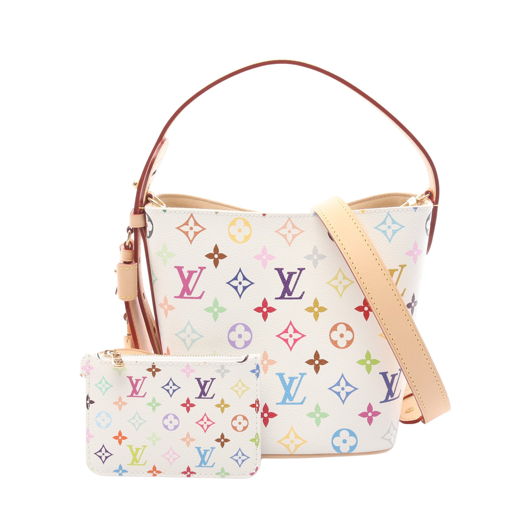LOUISVUITTON ルイヴィトンバッグ ビバリーMMマルチカラーホワイト LOUIS VUITTON（ルイ・ヴィトン） モノグラム マルチ ホワイト 白