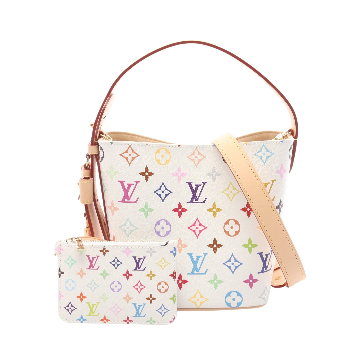 LV × TM オールインBB モノグラムマルチカラー ハンドバッグ PVC レザー ホワイト マルチカラー 2WAY ルイヴィトン バッグ LOUIS VUITTON