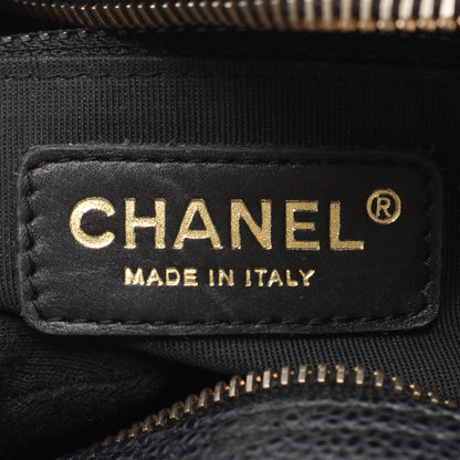 マトラッセ ハンドバッグ ミニボストンバッグ キャビアスキン ブラック ゴールド金具 シャネル バッグ CHANEL