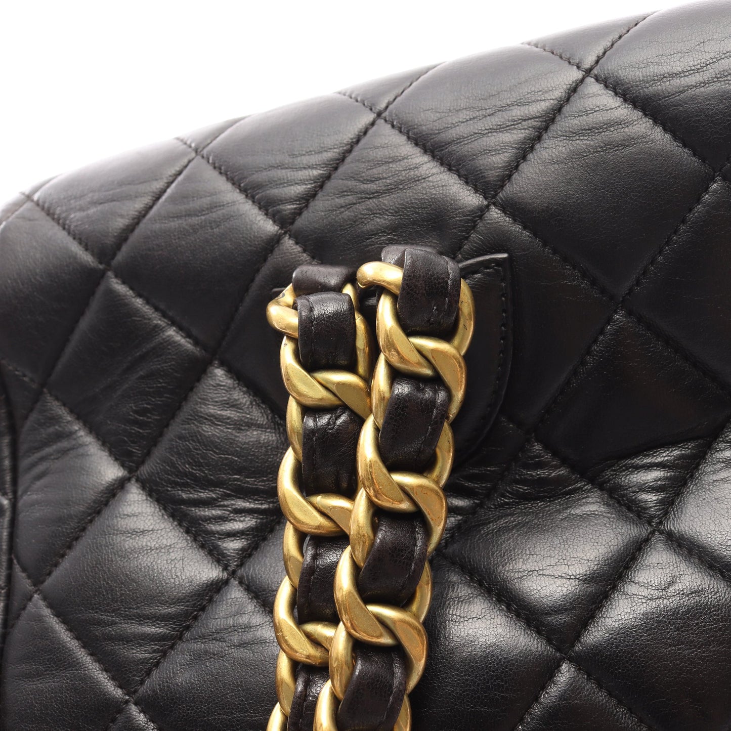 マトラッセ バックパック リュックサック ラムスキン ブラック ゴールド金具 シャネル バッグ CHANEL