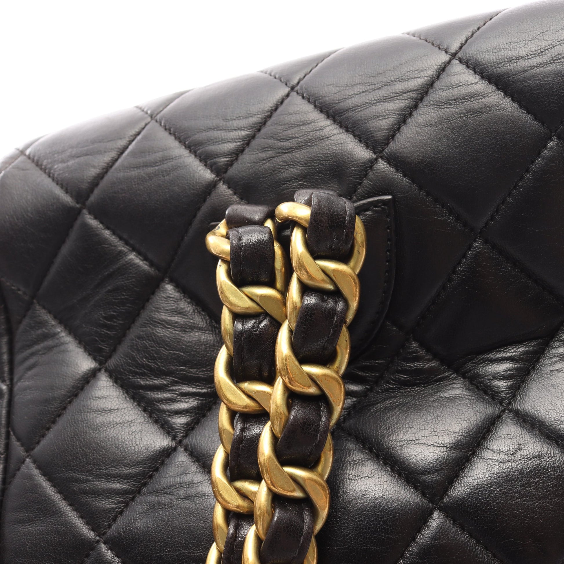 マトラッセ バックパック リュックサック ラムスキン ブラック ゴールド金具 シャネル バッグ CHANEL