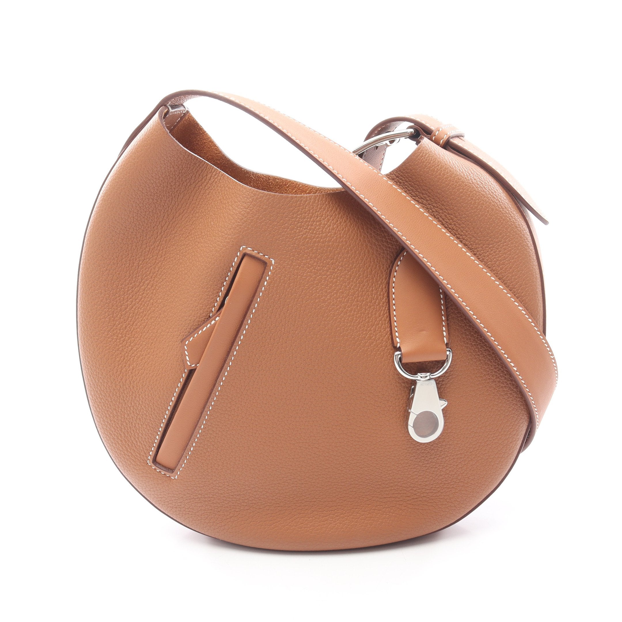 エルメス HERMES プティ アルソン ショルダーバッグ バッグ レザー トゴ / ヴォースイフト トゴ W刻印（2024年製造） レディース ブラック系 【中古】 アルソン スリム ショルダーバッグ トゴ ヴォースイフト ブラウン