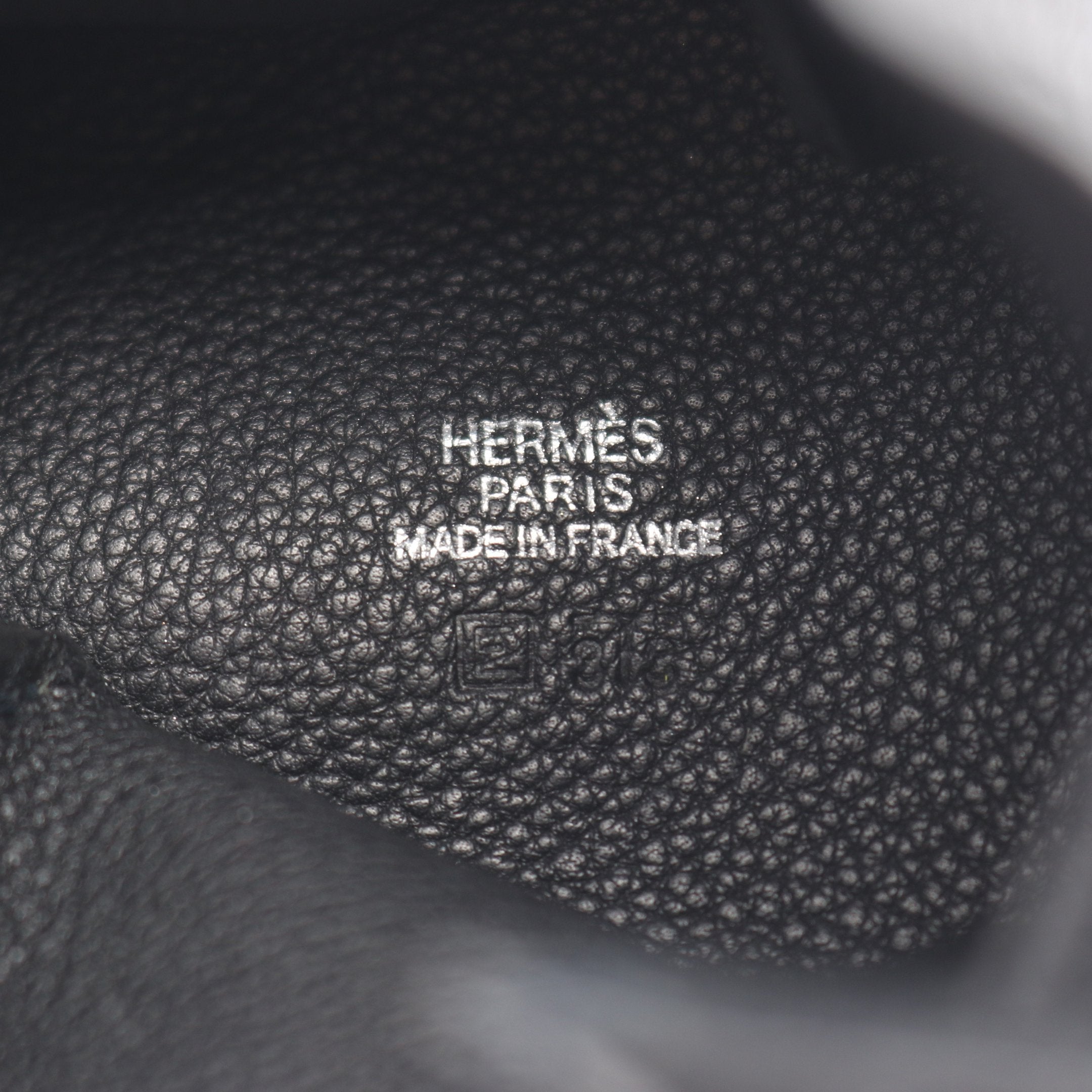 HERMES ヴェスパ ポーチ レザー ネイビー系 刻印有り 正規品 ヴェスパ ポーチ トゴ ブラック シルバー金具 □E刻印 エルメス – RECLO