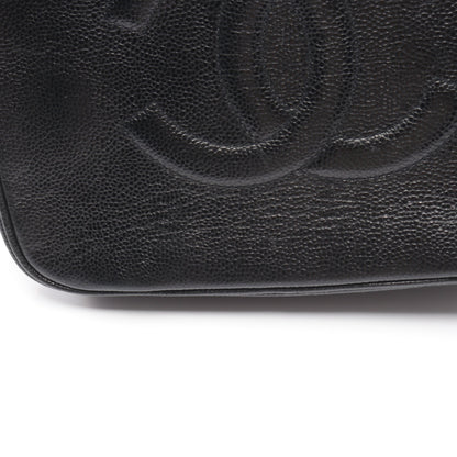 ココマーク バニティバッグ ハンドバッグ キャビアスキン ブラック ゴールド金具 2WAY シャネル バッグ CHANEL