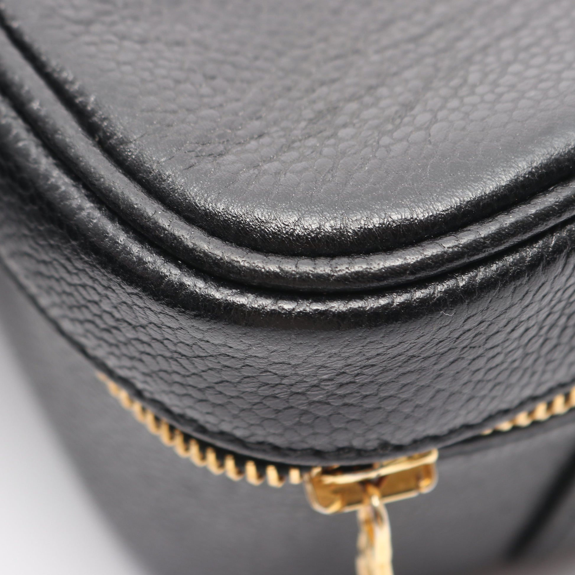 ココマーク バニティバッグ ハンドバッグ キャビアスキン ブラック ゴールド金具 2WAY シャネル バッグ CHANEL