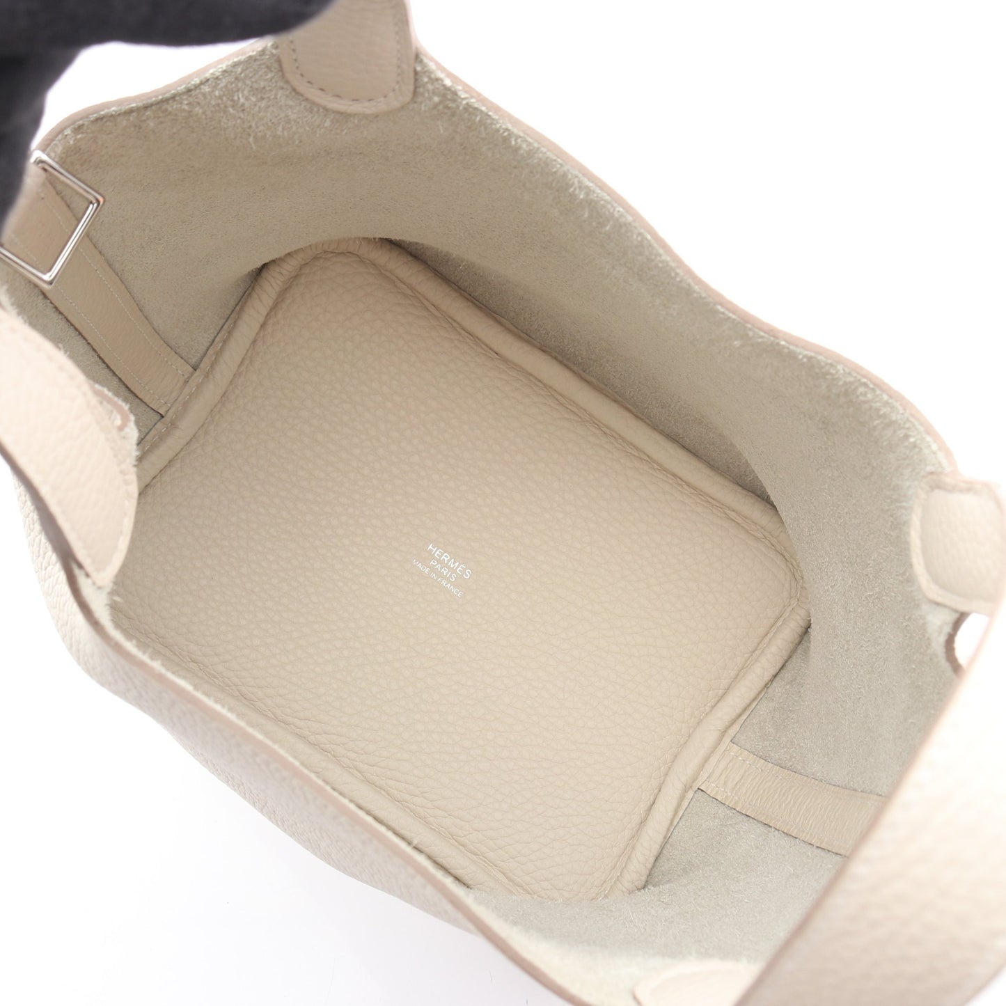 ピコタンロックPM クレ ハンドバッグ トリヨンクレマンス アイボリー シルバー金具 K刻印 エルメス バッグ HERMES