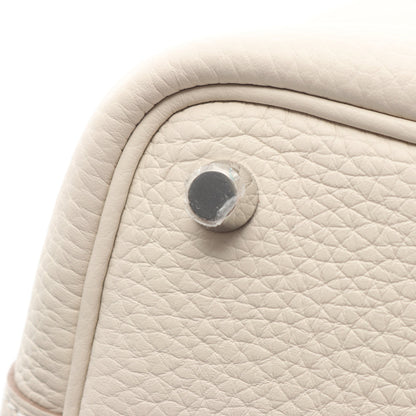 ピコタンロックPM クレ ハンドバッグ トリヨンクレマンス アイボリー シルバー金具 K刻印 エルメス バッグ HERMES