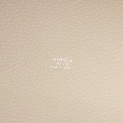 ピコタンロックPM クレ ハンドバッグ トリヨンクレマンス アイボリー シルバー金具 K刻印 エルメス バッグ HERMES