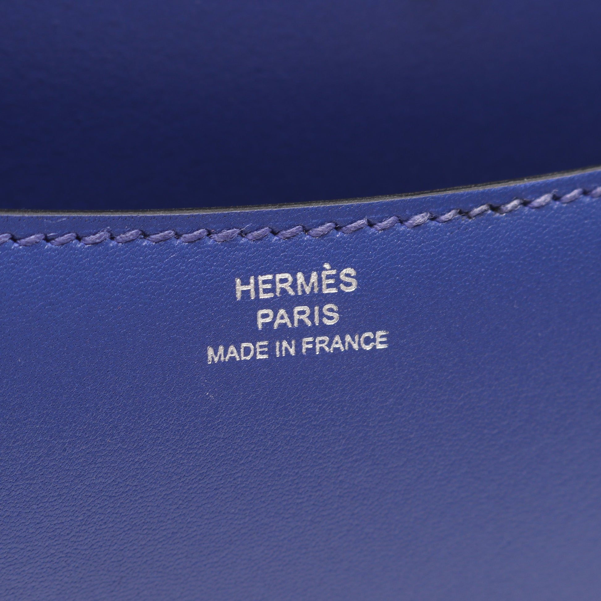 コンスタンス3 ミニ ブルーエレクトリック ショルダーバッグ タデラクト ブルー シルバー金具 C刻印 エルメス バッグ HERMES