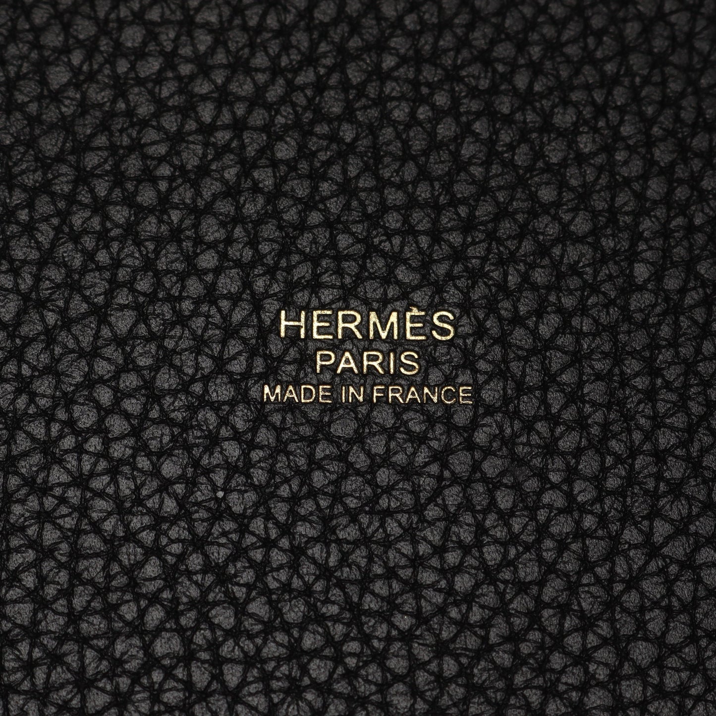 ピコタンロックMM ハンドバッグ トリヨンクレマンス ブラック ゴールド金具 Y刻印 エルメス バッグ HERMES