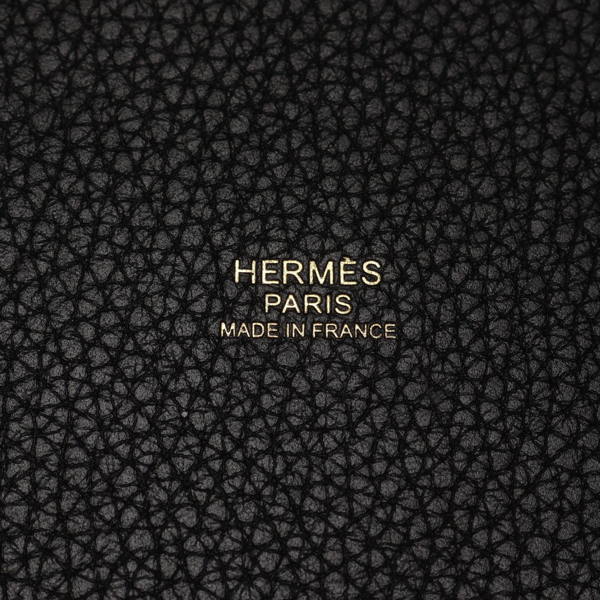 ピコタンロックMM ハンドバッグ トリヨンクレマンス ブラック ゴールド金具 Y刻印 エルメス バッグ HERMES
