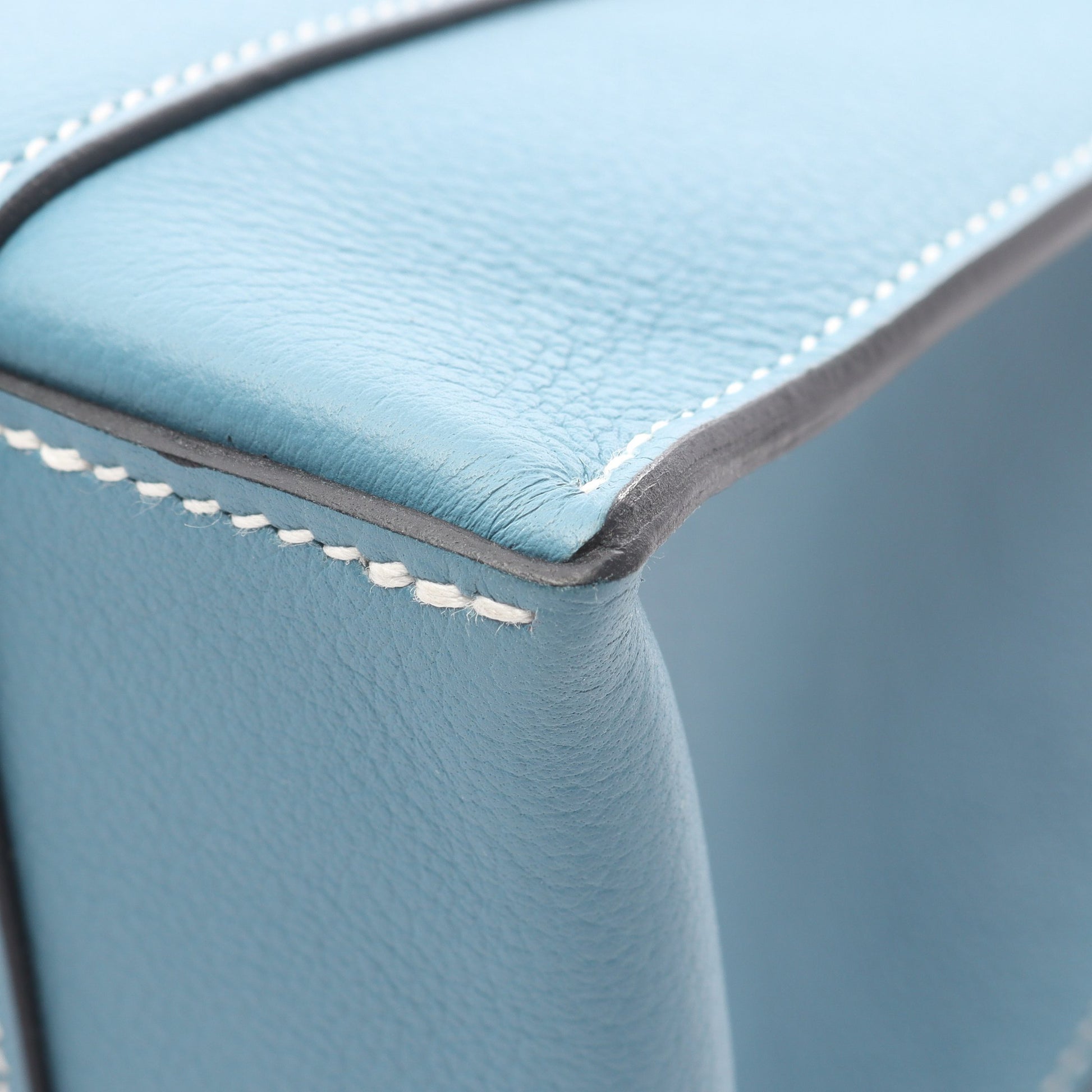 カバッシュ ニューブルージーン ショルダーバッグ エバーカラー ライトブルー シルバー金具 W刻印 エルメス バッグ HERMES