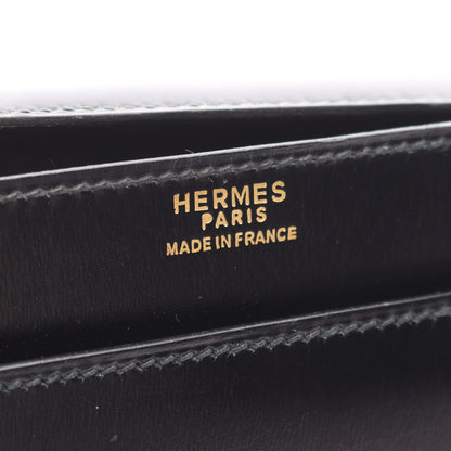 ピアノ ハンドバッグ ボックスカーフ ブラック ゴールド金具 ○J刻印 エルメス バッグ HERMES
