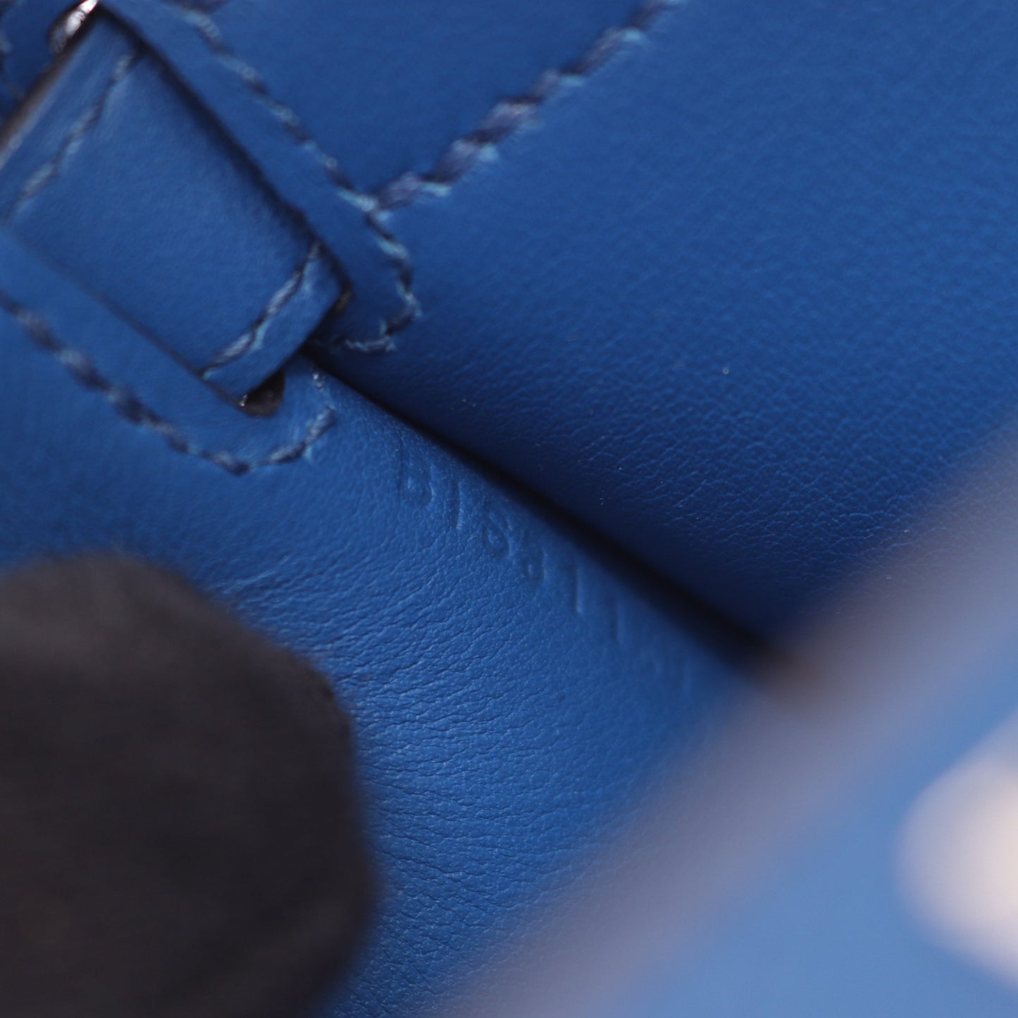 ジプシエール ミニ ブルーフランス ショルダーバッグ ヴォースイフト ブルー シルバー金具 B刻印 エルメス バッグ HERMES