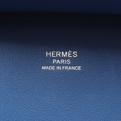 ジプシエール ミニ ブルーフランス ショルダーバッグ ヴォースイフト ブルー シルバー金具 B刻印 エルメス バッグ HERMES
