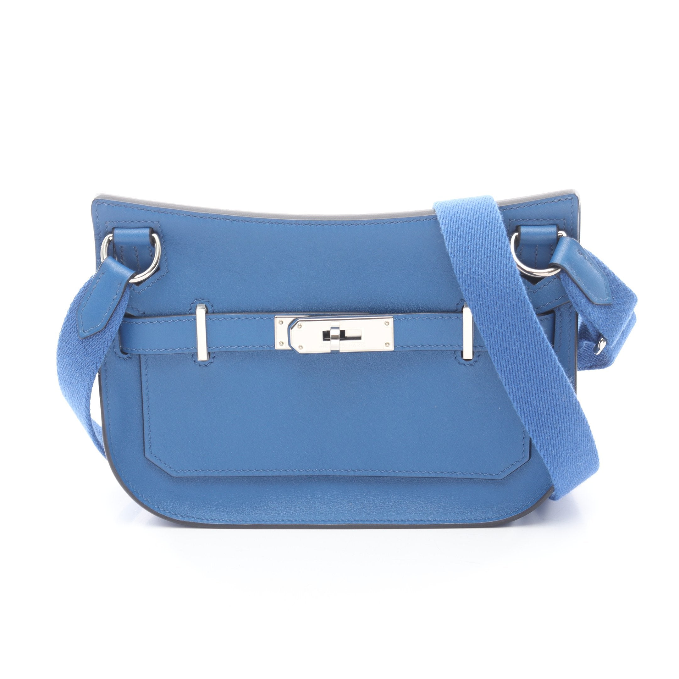 エルメス HERMES ジプシエール ミニ ショルダーバッグ バッグ ヴォースイフト ヴォースイフト ブルーフランス B刻印（2023年製造） レディース ブルー系 083982CK 【中古】 ジプシエール ミニ ブルーフランス ショルダーバッグ ヴォースイフト
