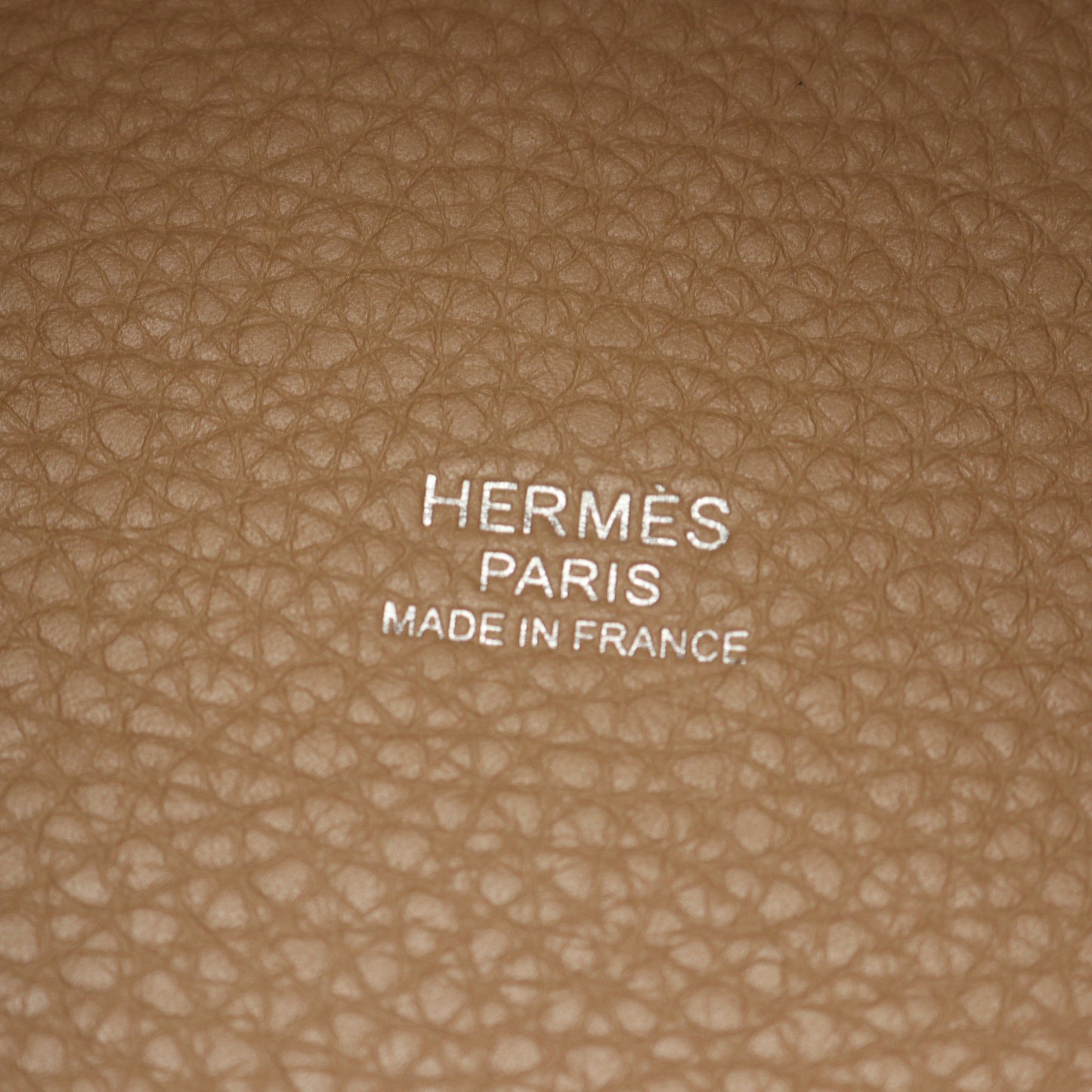 ピコタンロックPM トレンチ ハンドバッグ トリヨンクレマンス ベージュ シルバー金具 X刻印 エルメス バッグ HERMES