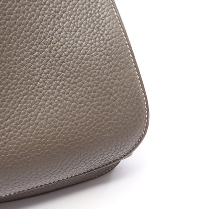 アルザン31 エタン ハンドバッグ トリヨンクレマンス グレーベージュ シルバー金具 2WAY T刻印 エルメス