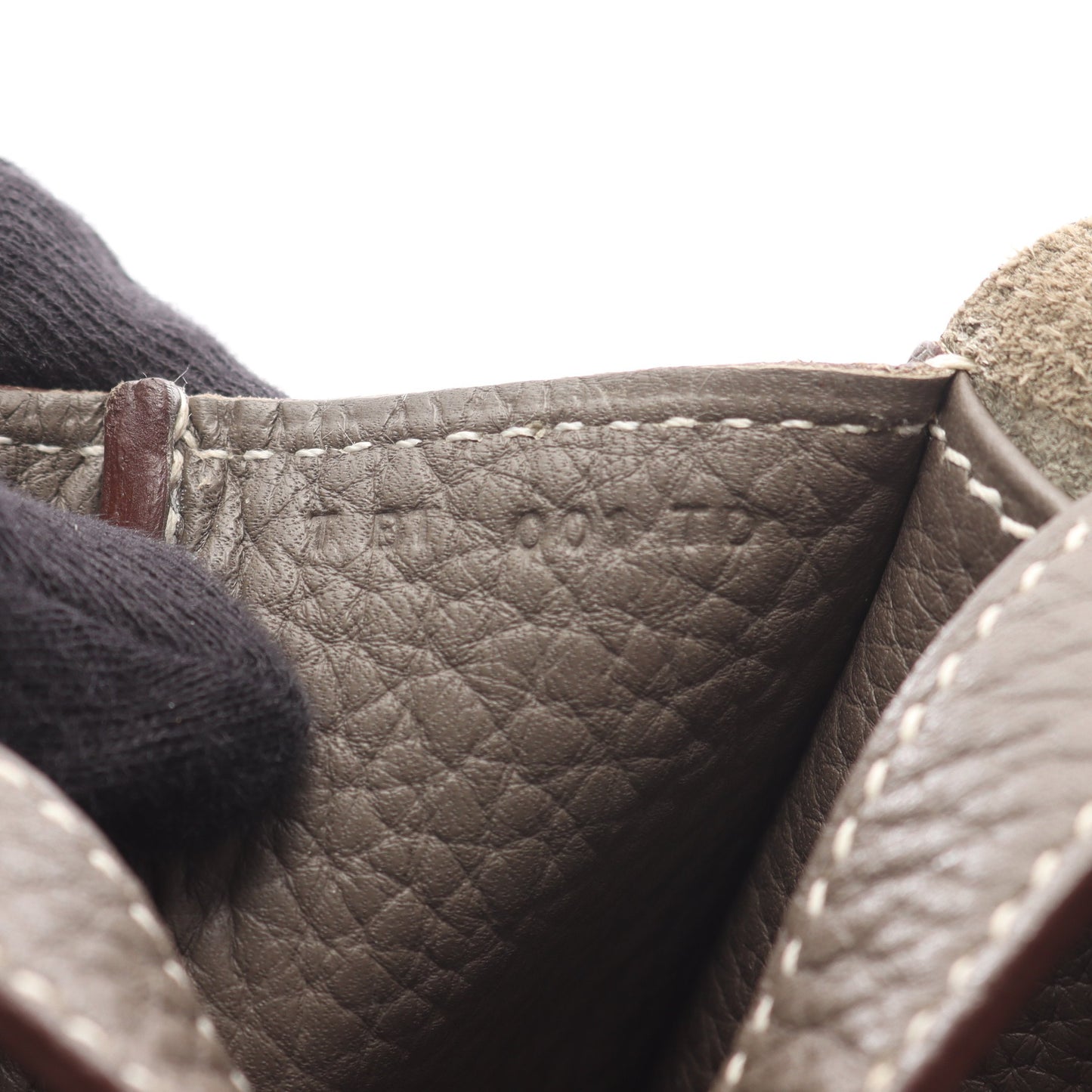 アルザン31 エタン ハンドバッグ トリヨンクレマンス グレーベージュ シルバー金具 2WAY T刻印 エルメス