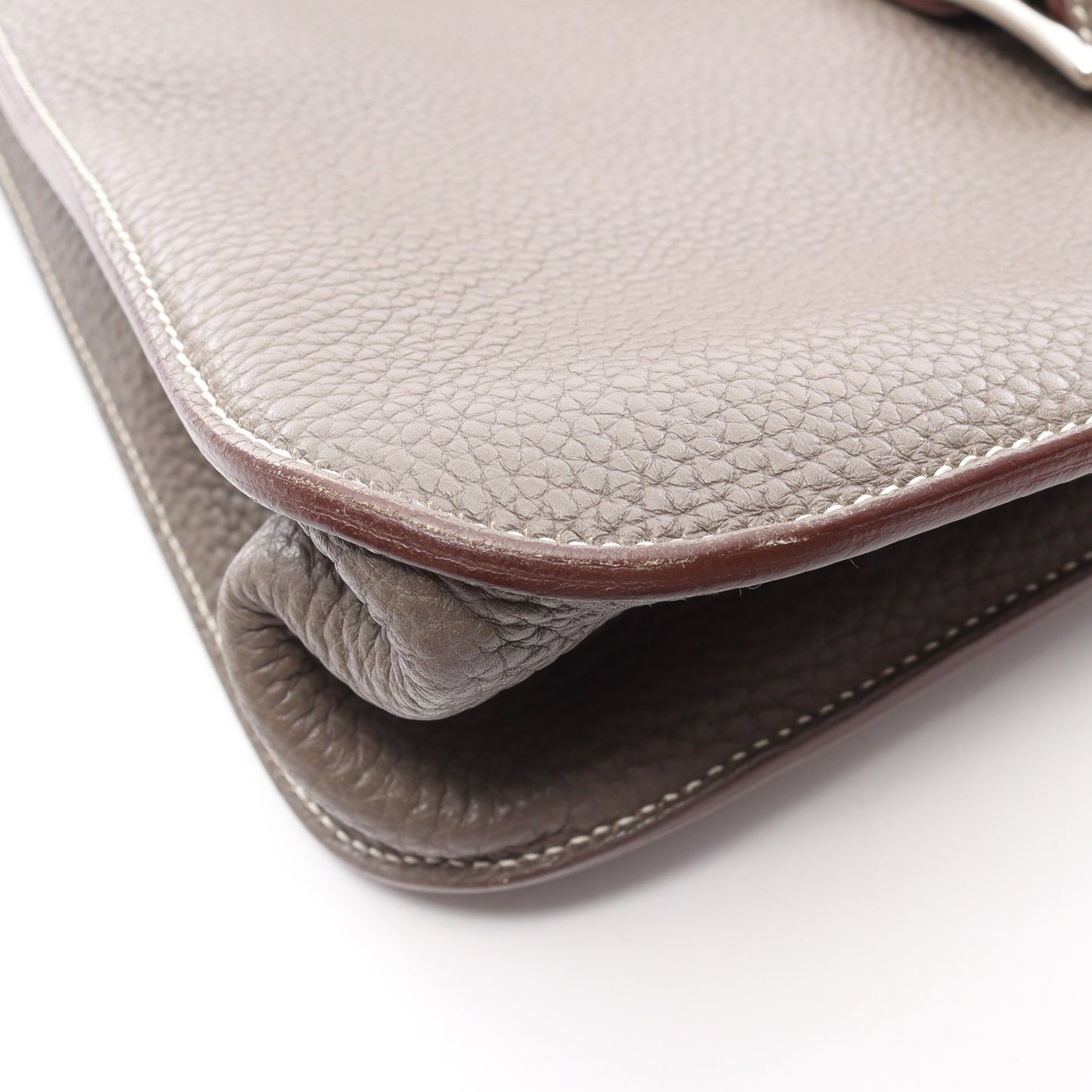 アルザン31 エタン ハンドバッグ トリヨンクレマンス グレーベージュ シルバー金具 2WAY T刻印 エルメス