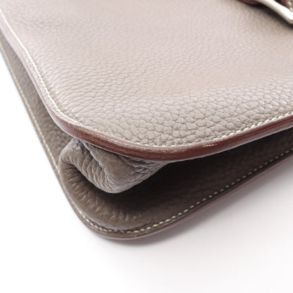 アルザン31 エタン ハンドバッグ トリヨンクレマンス グレーベージュ シルバー金具 2WAY T刻印 エルメス